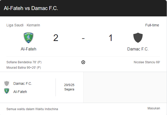 Al Fateh vs Damak: Preview