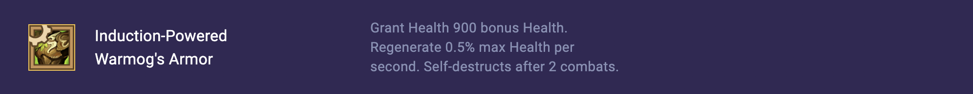 Induction-Powered Warmog's Armor