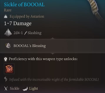 sickle of boooal