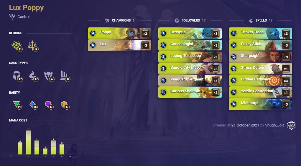 Lux Poppy (LoR Deck)