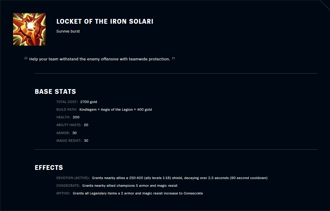 Locket of the Iron Solari