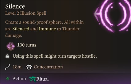 silence spell