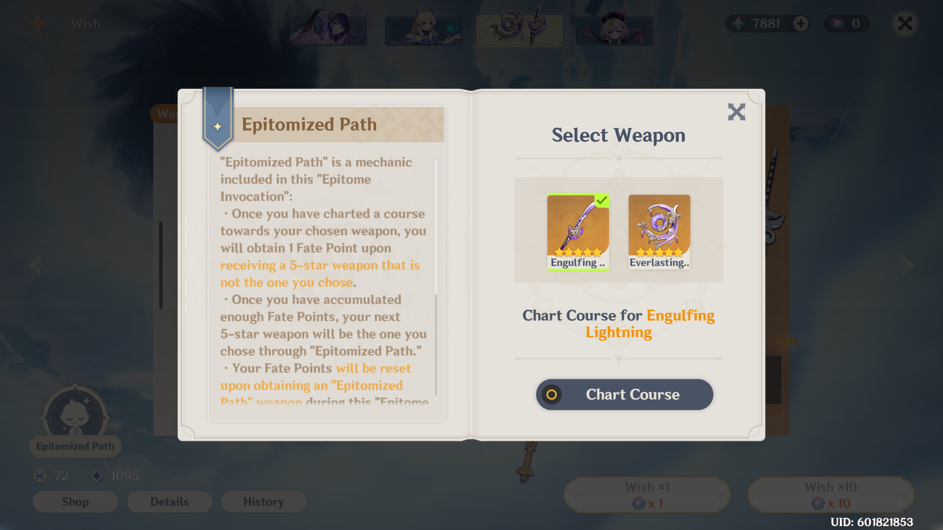 Genshin Impact Epitomized Path