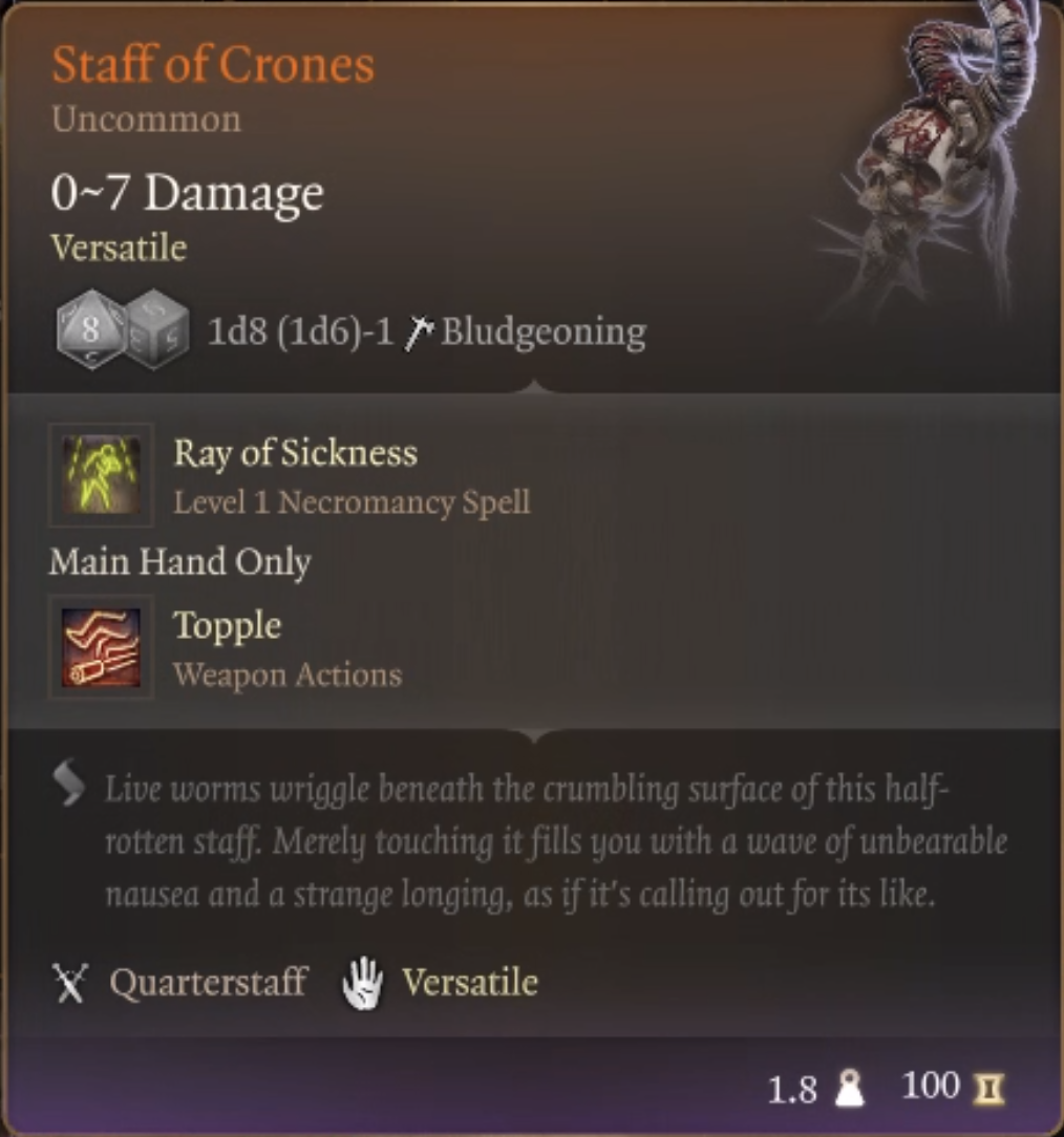 BG3 staff of crones