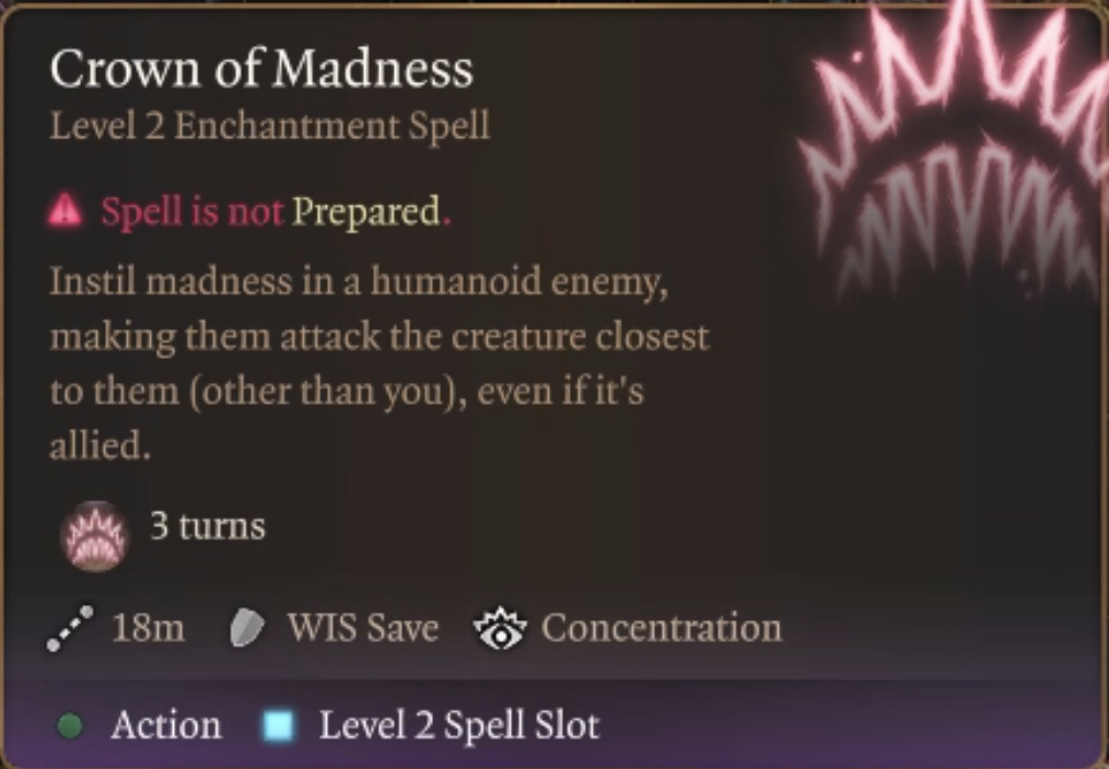 BG3 crown of madness