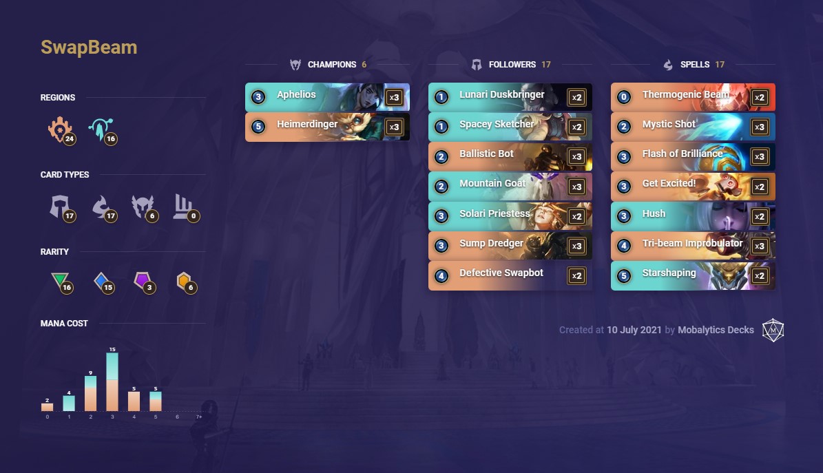 SwapBeam (LoR deck 7-10)