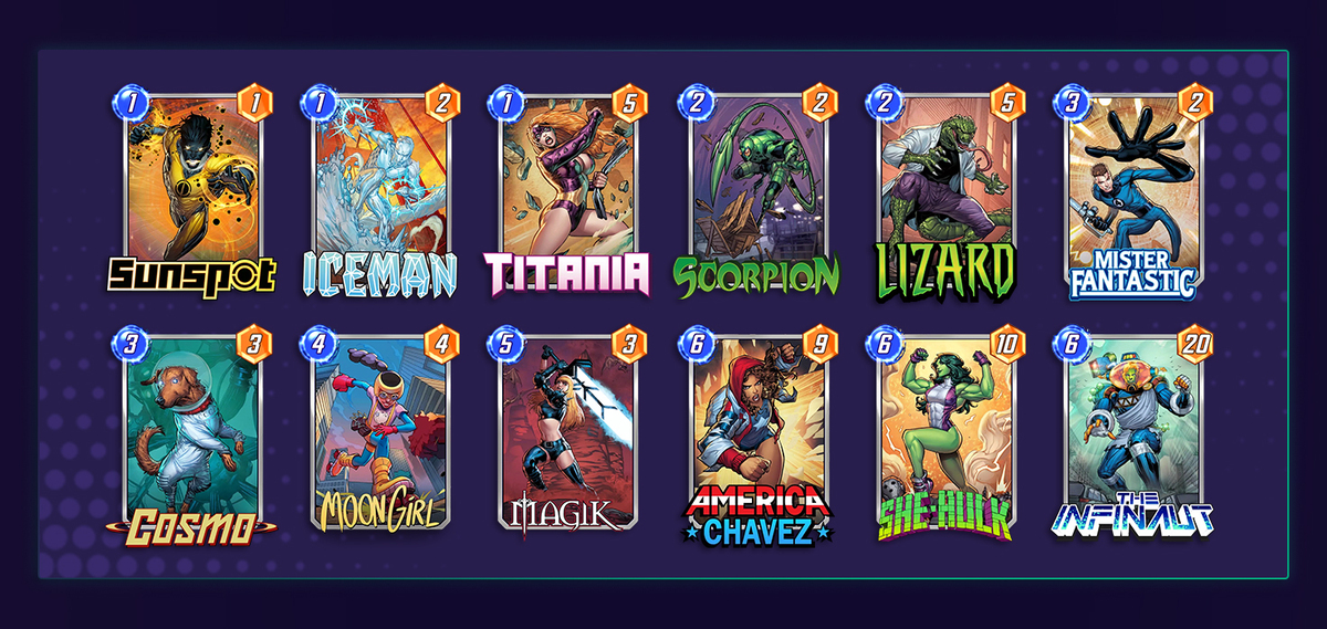 Marvel Snap Moon Magik Deck