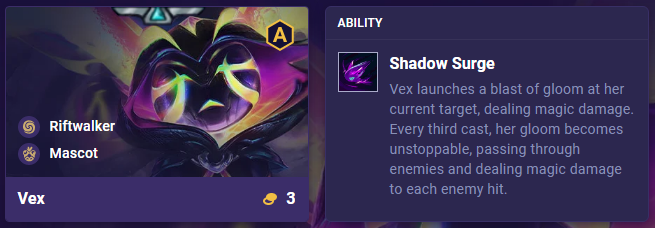TFT Set 8.5 Vex Ability