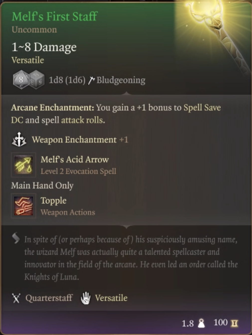 BG3 melf's first staff