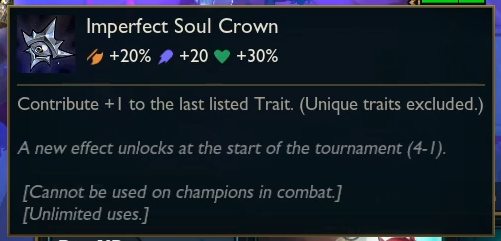 TFT Imperfect Soul Crown