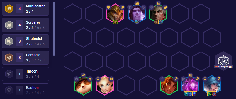 TFT Set 9 Demacia Multicaster Team Comp