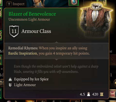 blazer of benevolence