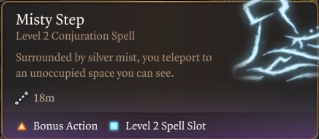 BG3 misty step