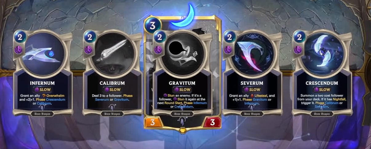 Aphelios guns (LoR reveal)