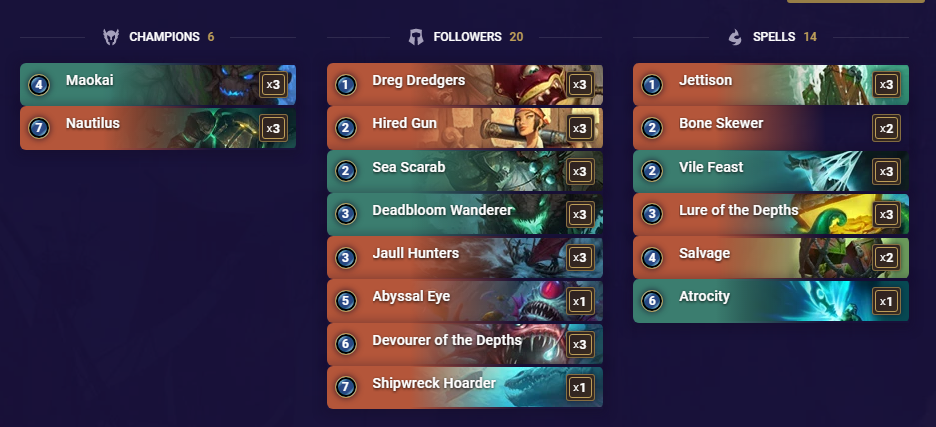 Deep with Bone Skewer (LoR Deck)