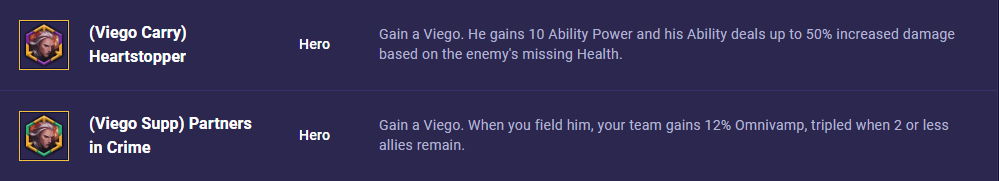 TFT Set 8 Viego Hero Augments