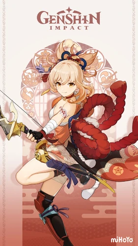 Genshin Impact Yoimiya Card