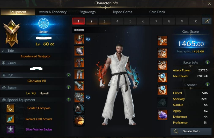 lost ark 1465 character info