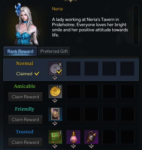 rapport example (lost ark)