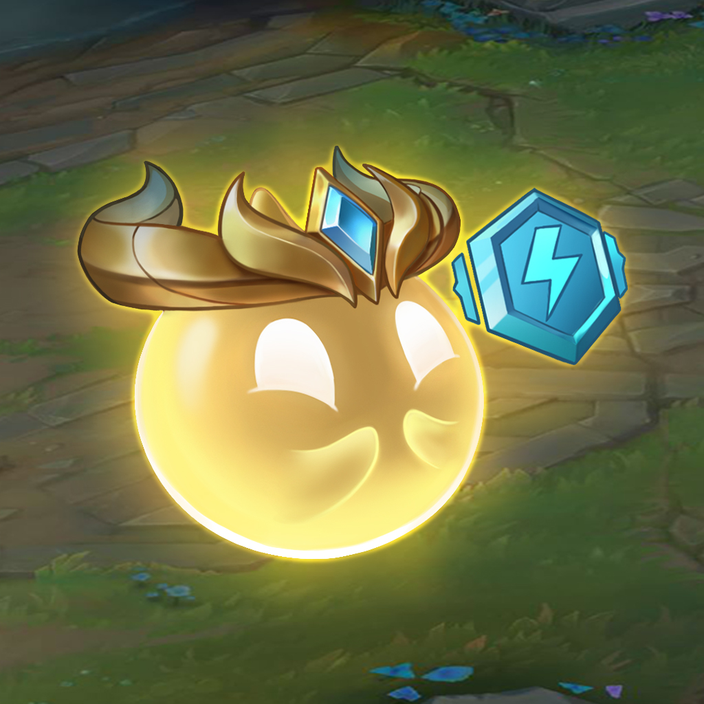 TFT Set 5.5 Hyper Roll Emote Blue