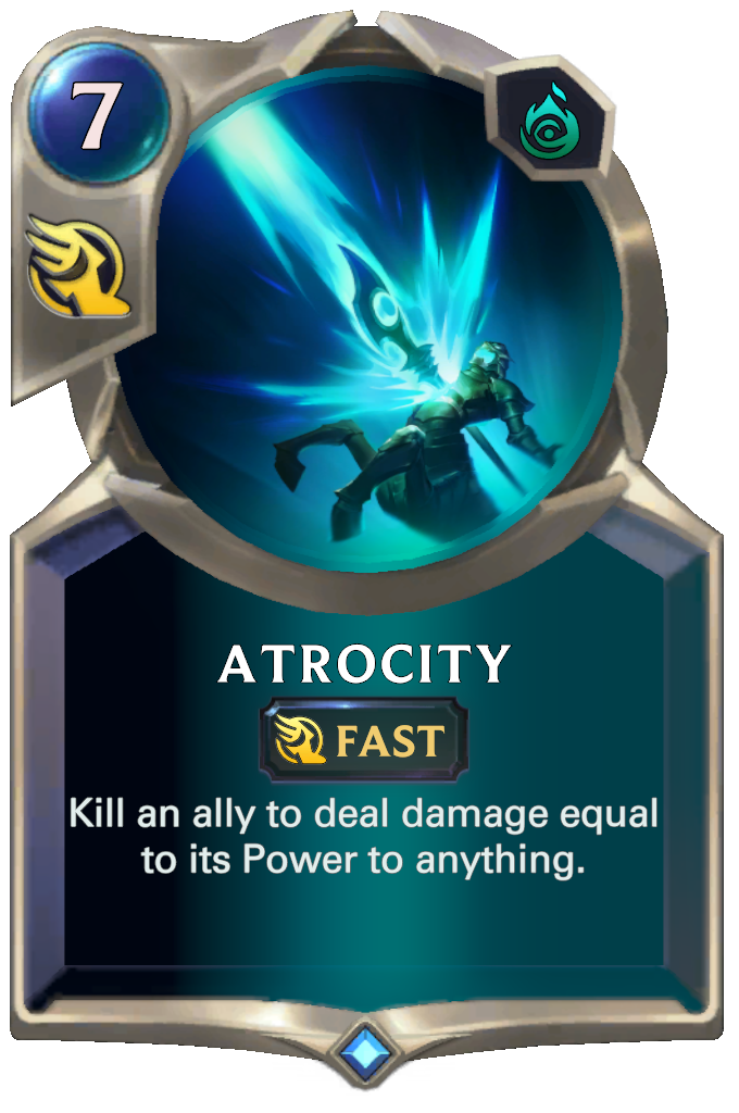 atrocity lor card