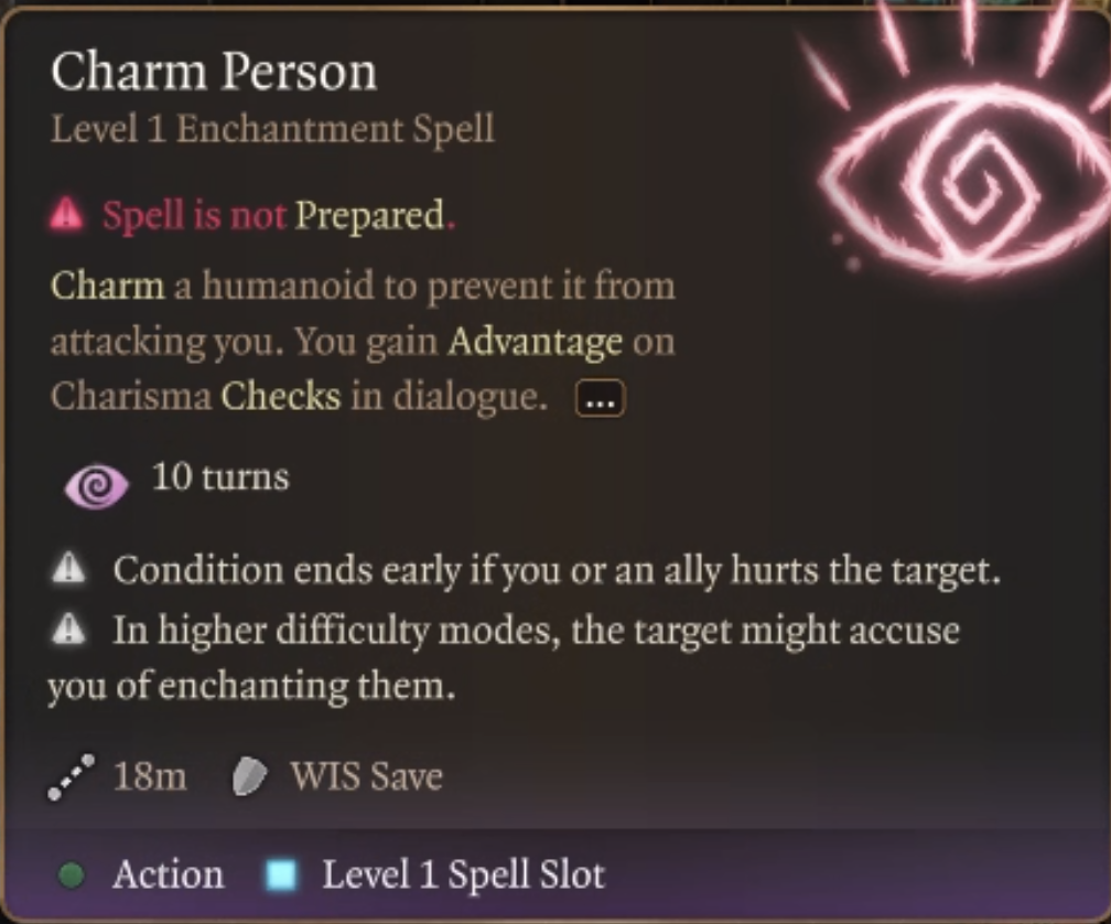 BG3 charm person