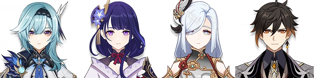 Genshin Impact Eula Whale Team