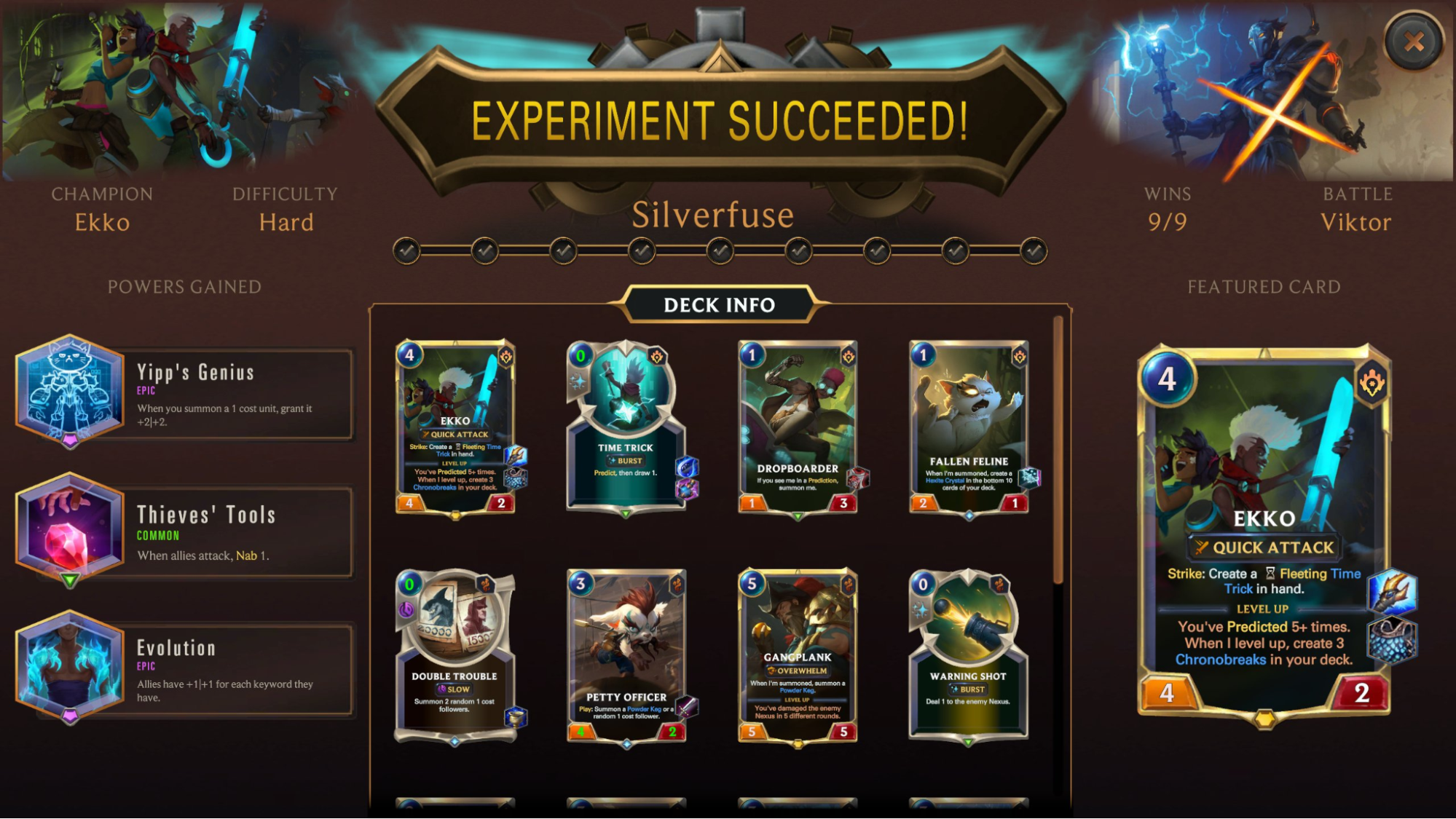 5ff2ecde-experiment-suceeded-ekko experiment suceeded ekko