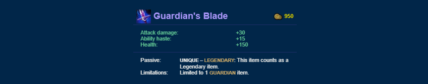 ARAM GUARDIANS BLADE