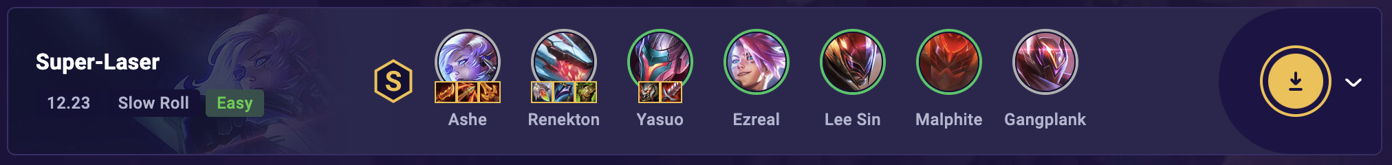 TFT Lasercorps Supers