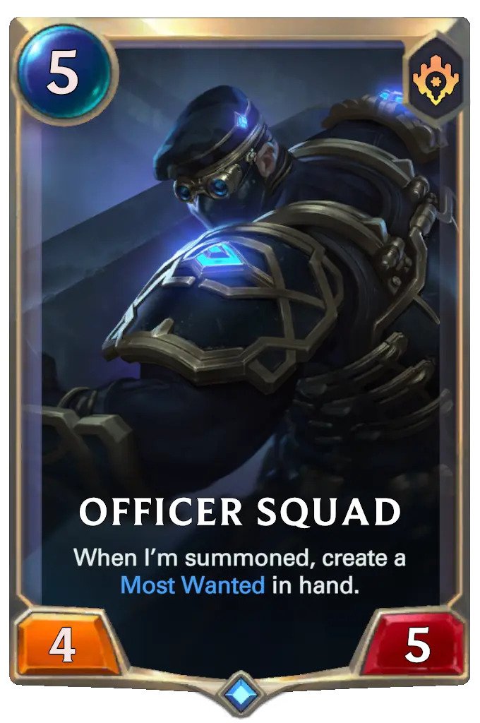 Officer Squad (LoR card)