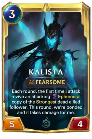Kalista Level 2 (LoR card)