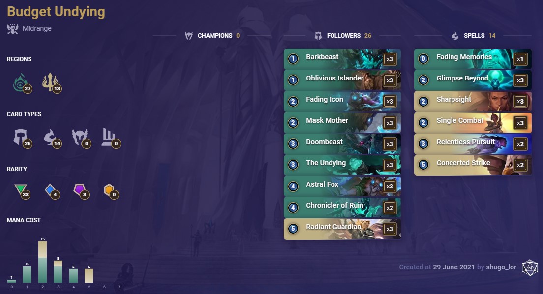 719d5349-shugos-budget-undying-lor-deck shugo's budget undying (LoR deck)