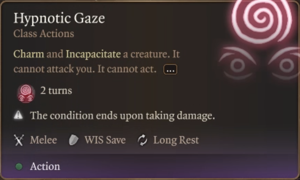 BG3 hypnotic gaze