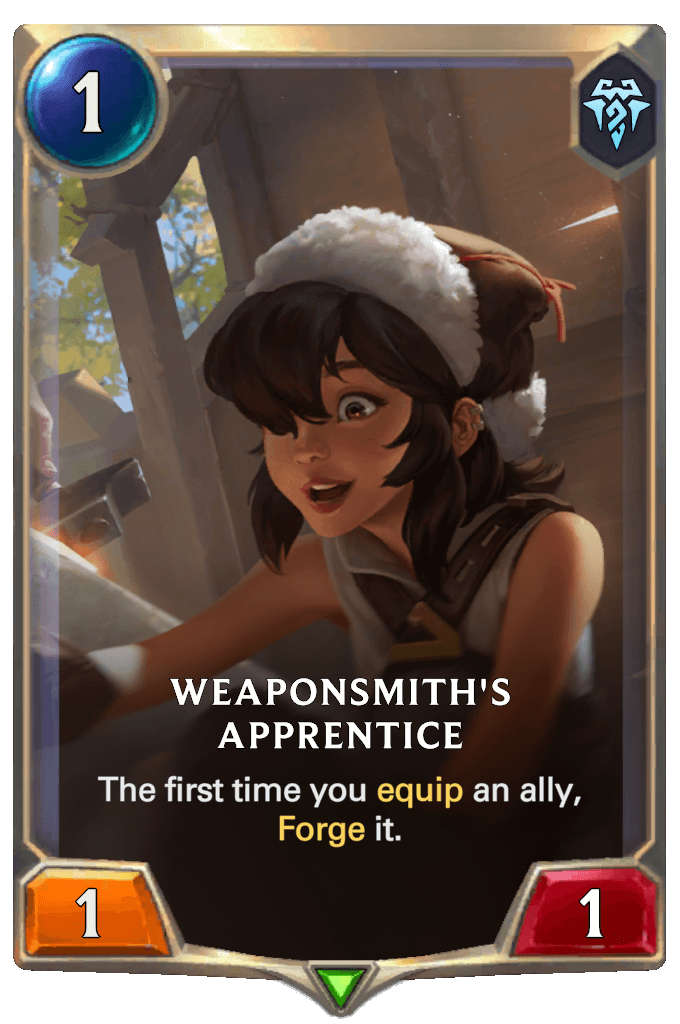 7a5d4409-weaponsmiths-apprentice-lor-card weaponsmith's apprentice lor card
