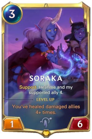 Soraka level 1 (LoR Card)