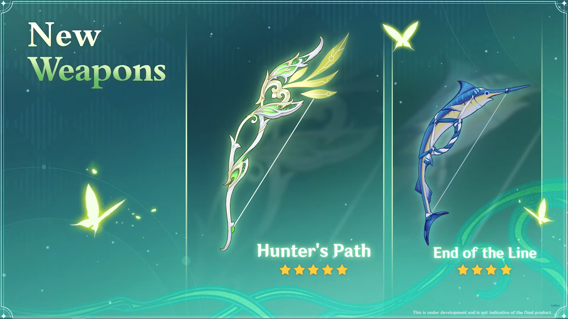 Genshin Impact Version 3.0 Weapons Hunter's Path End of the Line