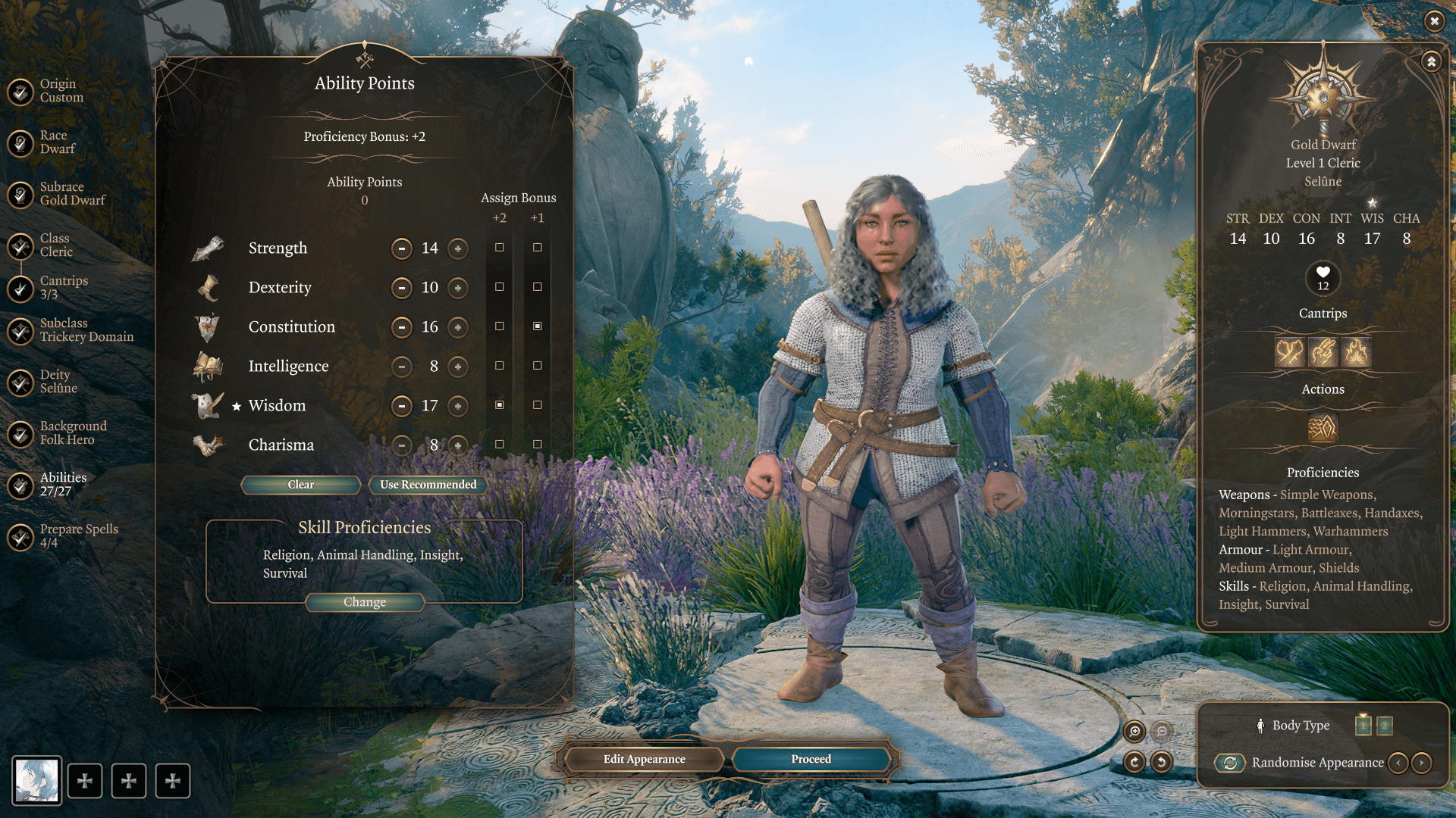 gold dwarf trickery cleric