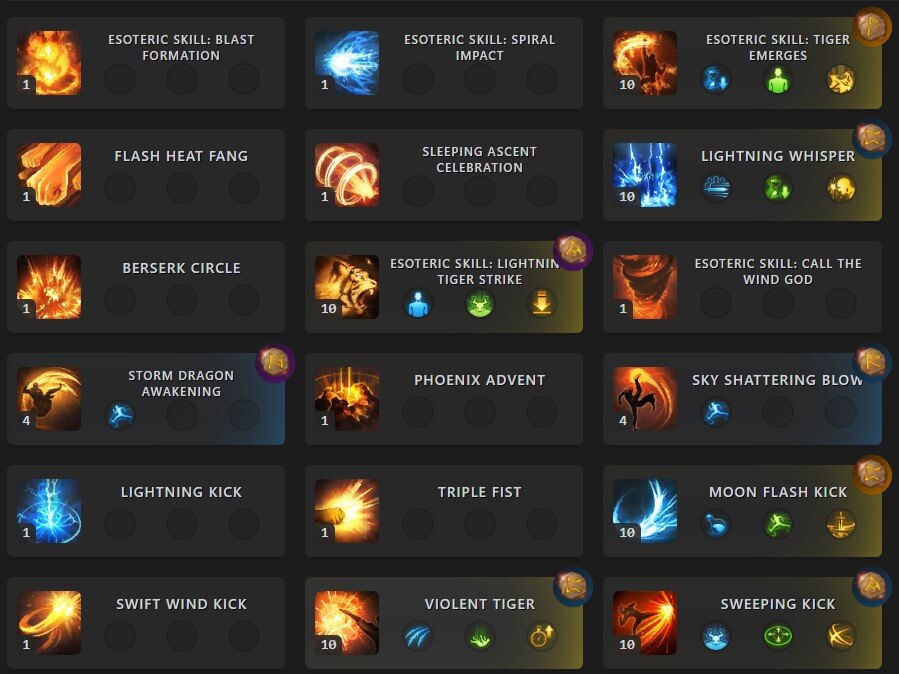 Striker Deathblow build