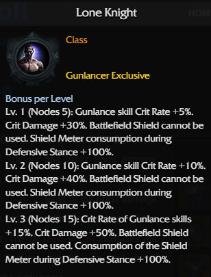 lone knight engraving