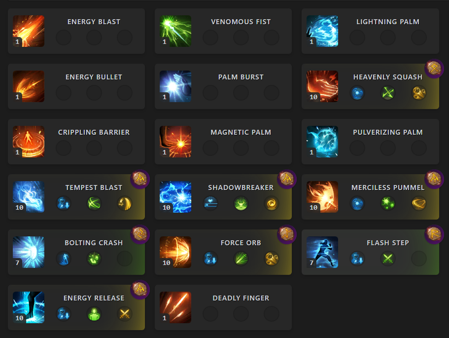 energy overflow tripod build