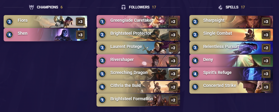 WhatAmI's Fiora Shen (LoR Deck)