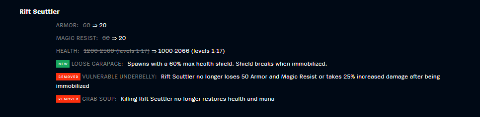 Rift Scuttler Changes