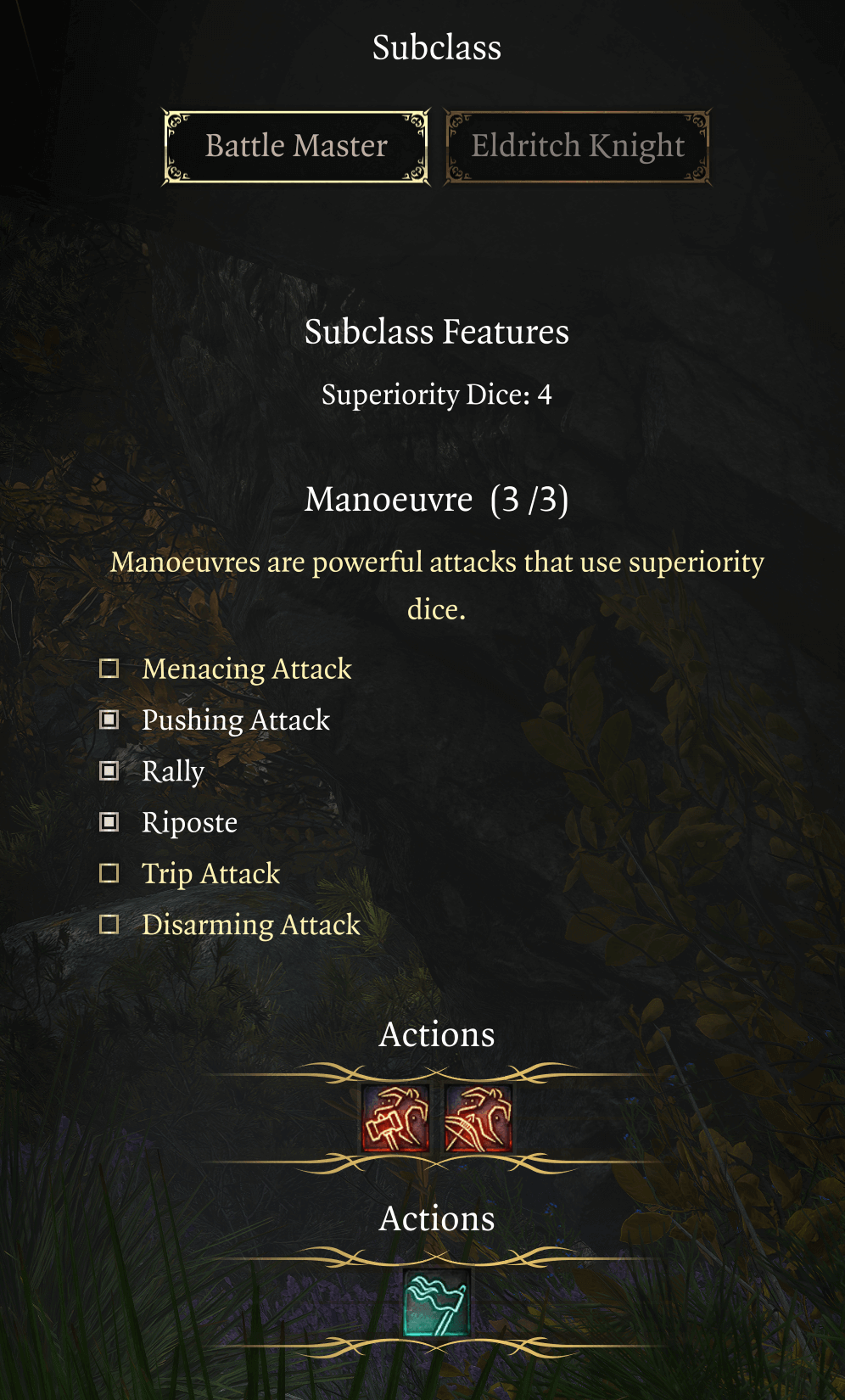 battle master subclass