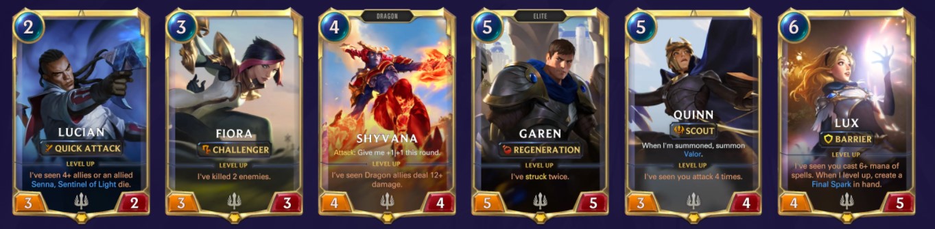 All Demacia champions (LoR)