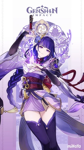 Genshin Impact Raiden Shogun Card