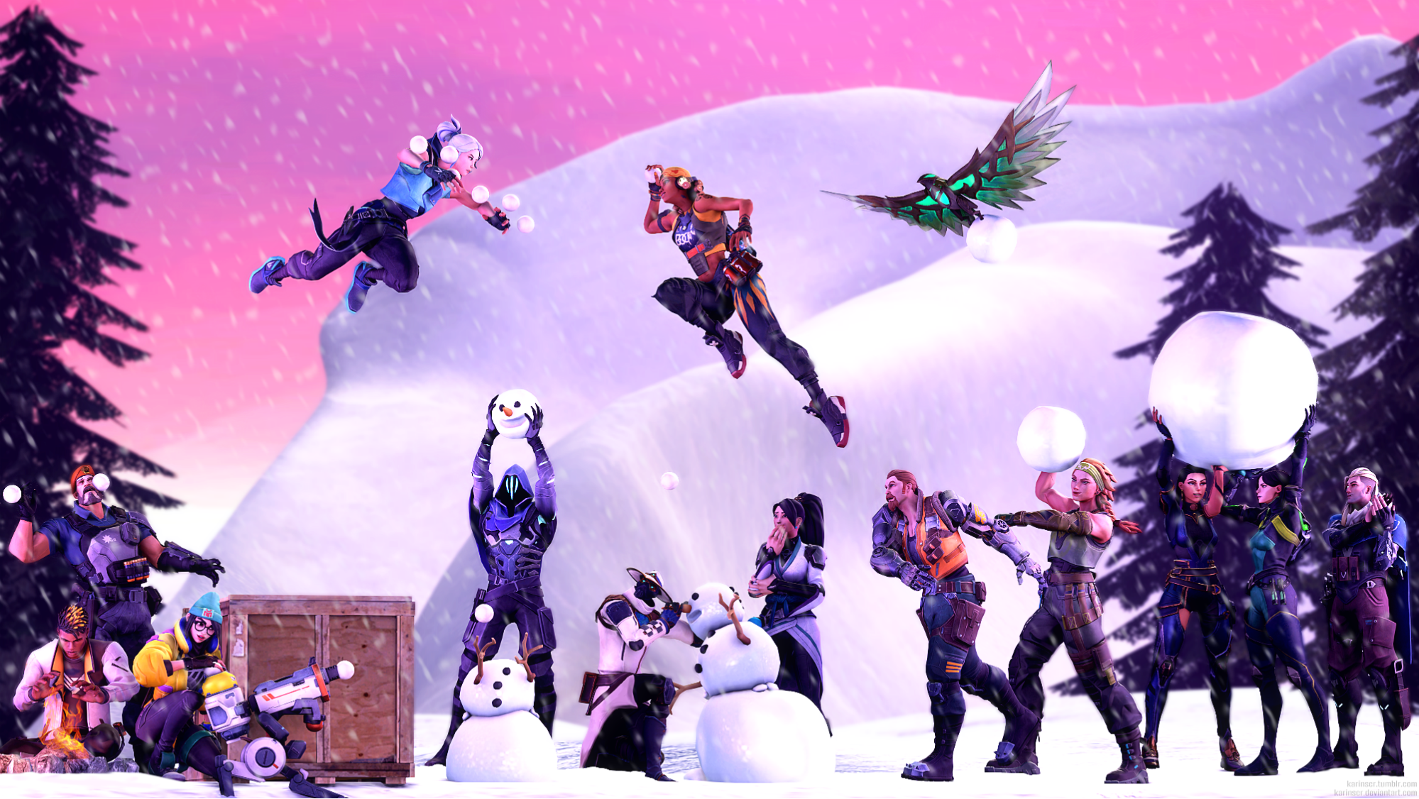 Valorant Snowball Fight image