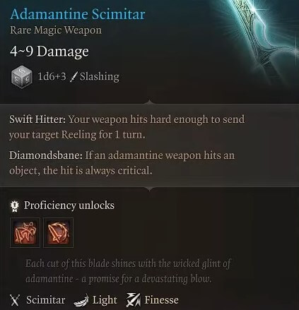 adamantine scimitar
