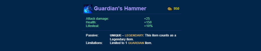 ARAM GUARDIANS HAMMER