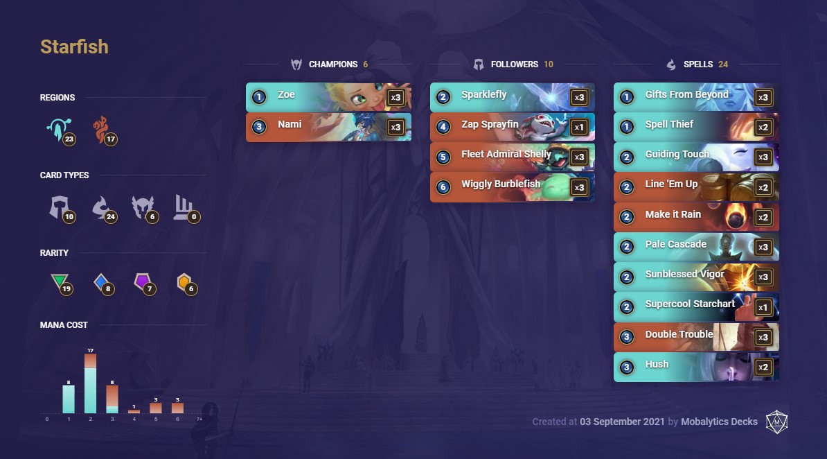 starfish (lor deck 9-3)